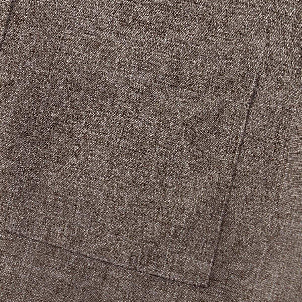 Band-Collar Pocket Shirt — detail