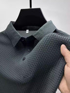 Waffle-Knit Polo — detail