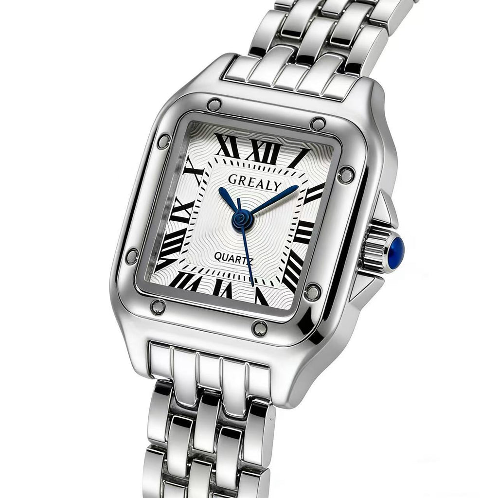 Square Roman Dial Watch