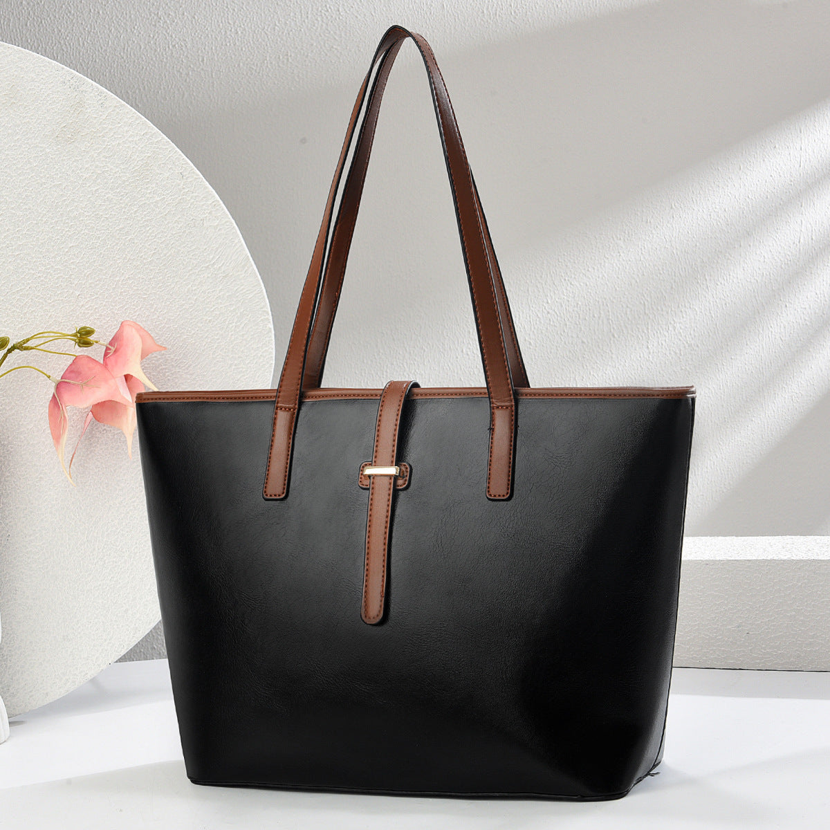 Structured Loop-Strap Tote