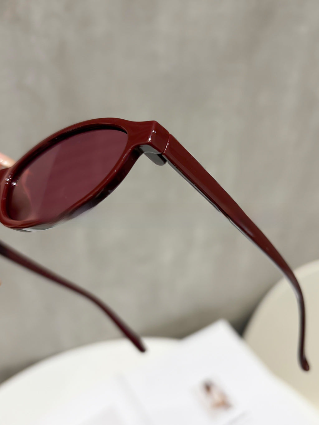 Slim Oval Sunglasses — detail