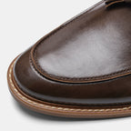 Burnished Tassel Loafers — detail