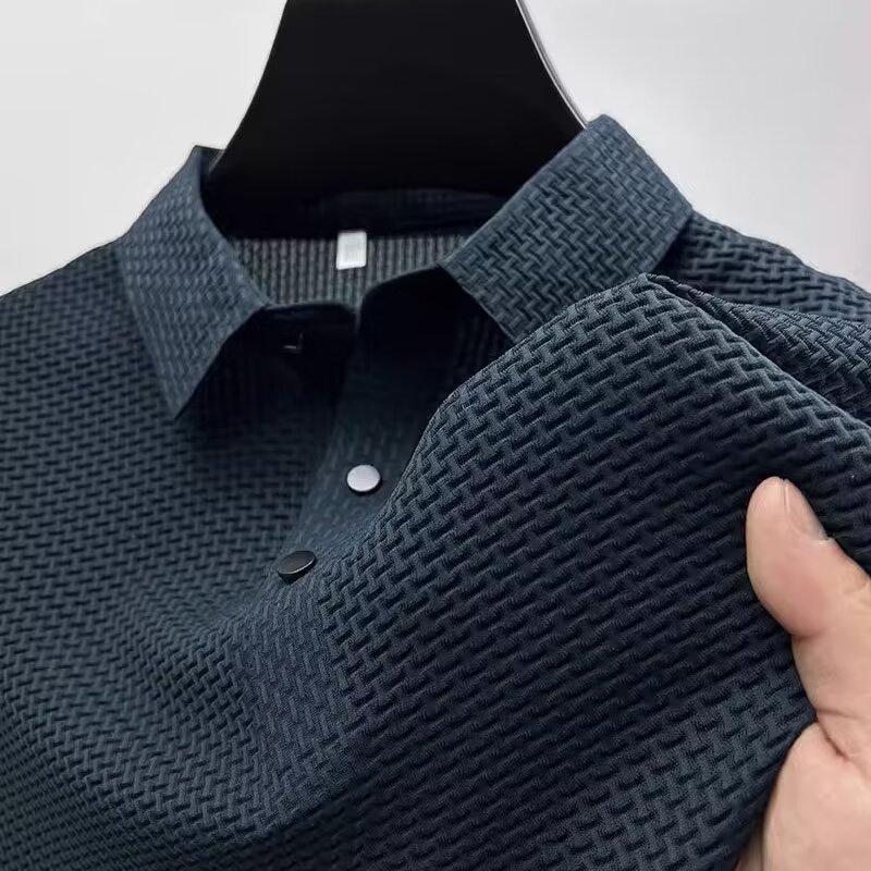 Waffle-Knit Polo