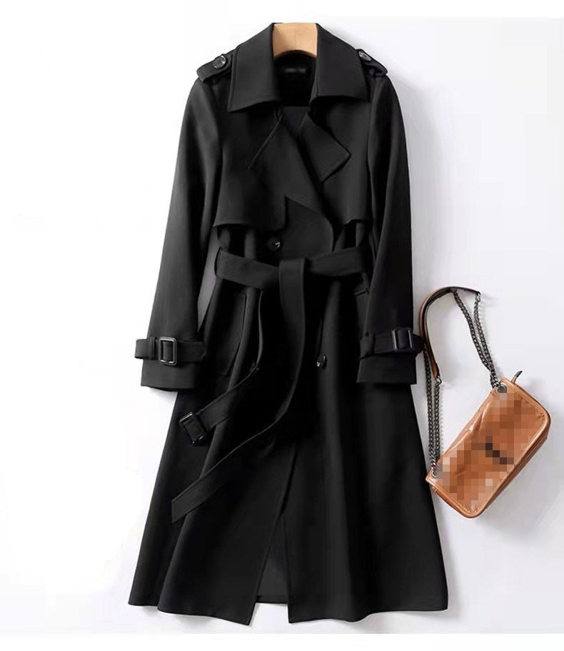 Double-Breasted Belted Trench