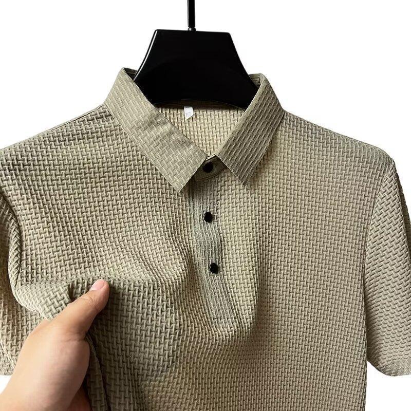 Waffle-Knit Polo