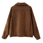 Storm-Collar Bomber Jacket — detail