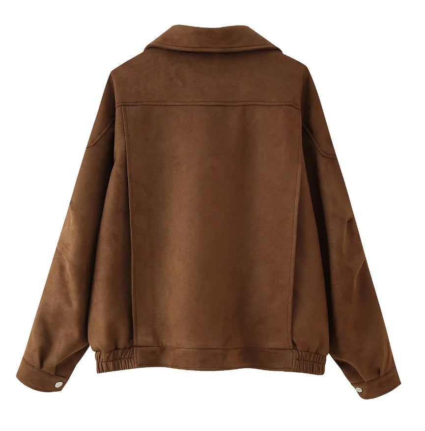 Storm-Collar Bomber Jacket — detail