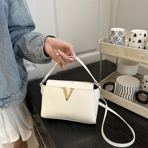 Boxy Top-Handle Crossbody Bag