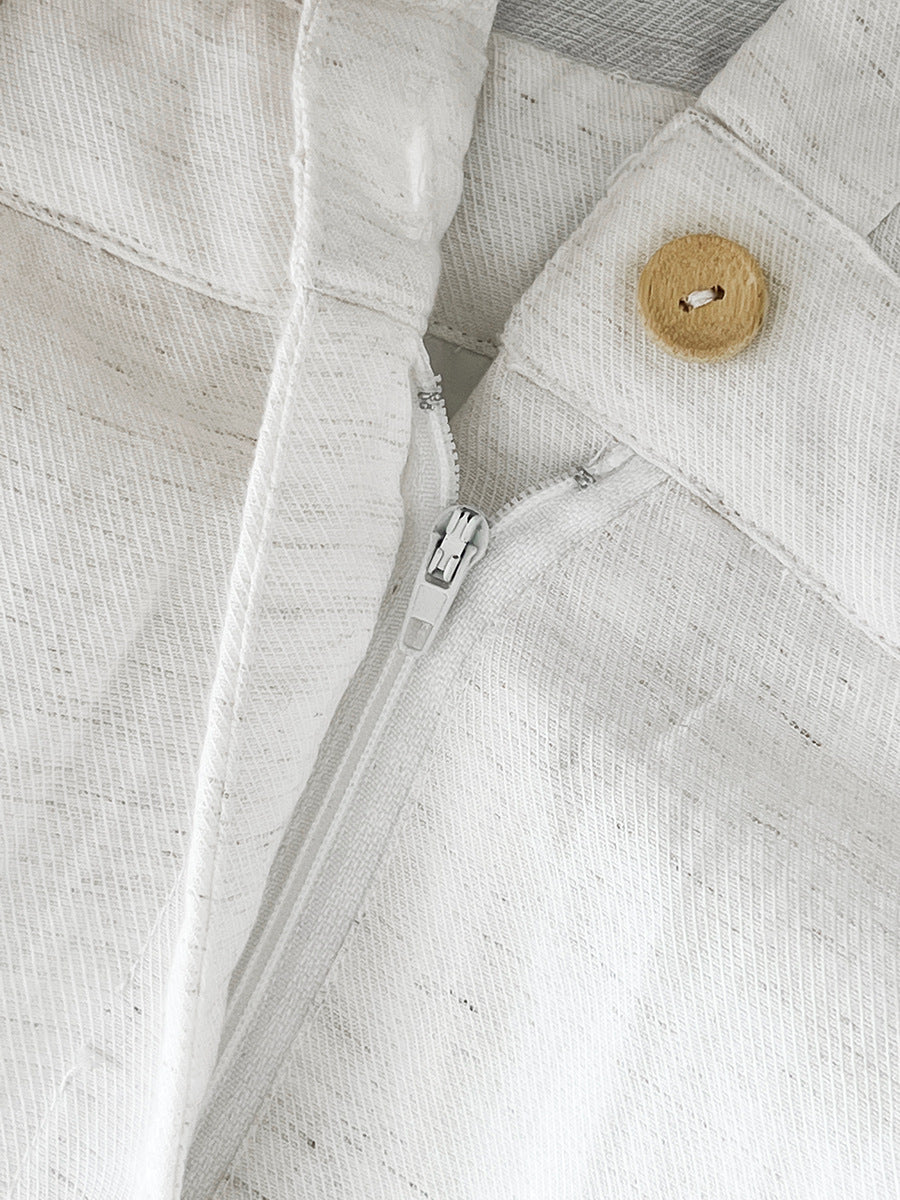 Belted Safari Maxi Dress — detail