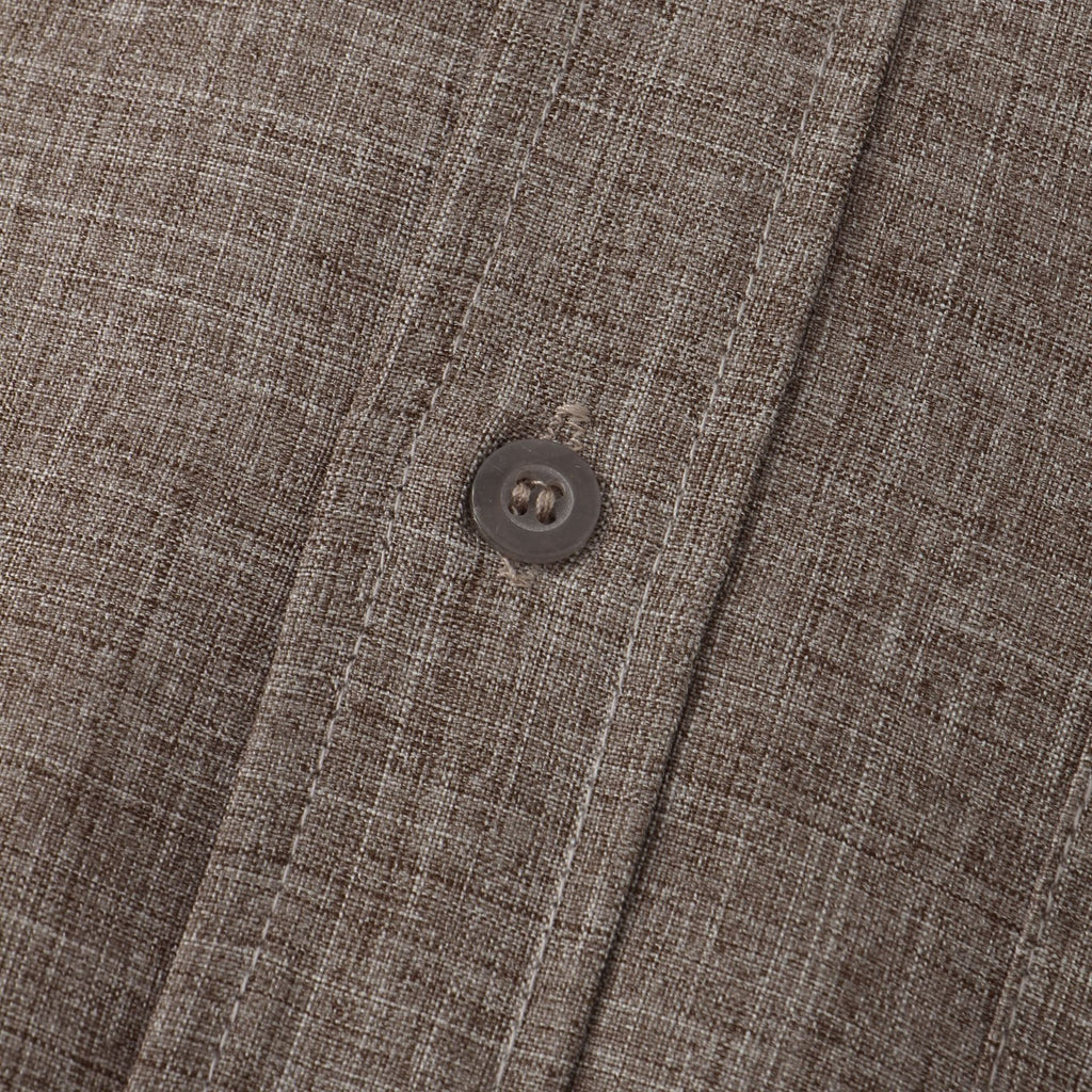 Band-Collar Pocket Shirt — detail