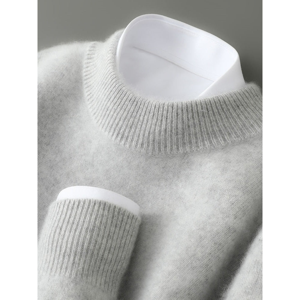 Brushed Mock-Neck Sweater