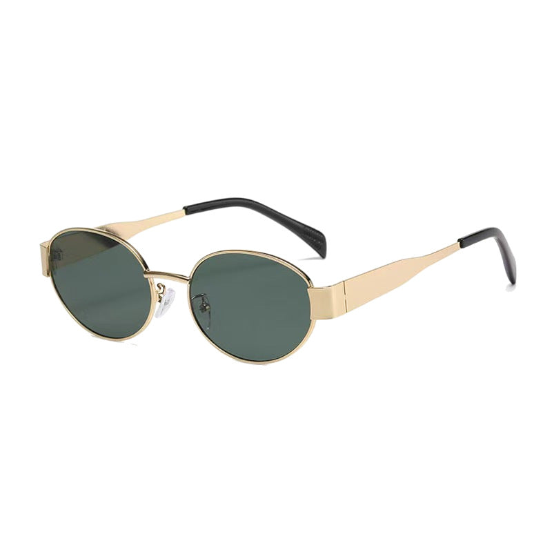 Rimless Oval Metal Sunglasses