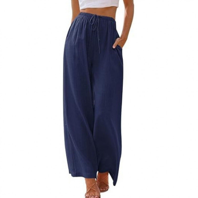 Drawstring Palazzo Pants