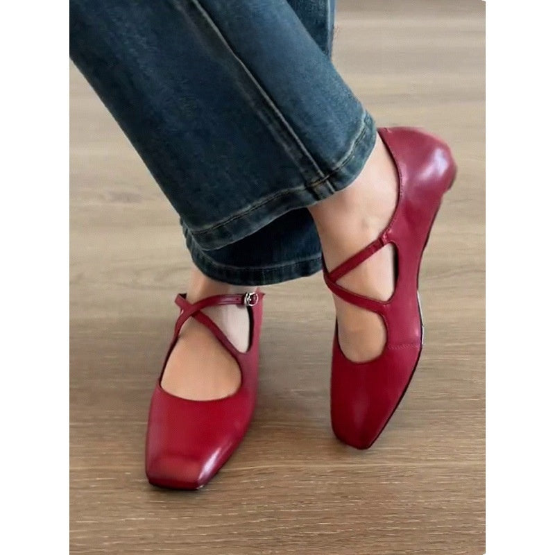 Women's Vintage Mary Jane Flat Shoes