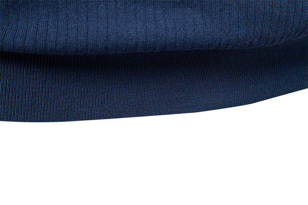 Ribbed Open-Collar Polo — detail
