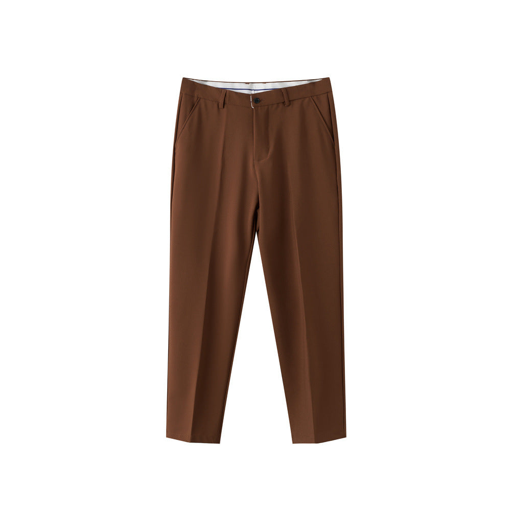 Cropped Pleated Trousers