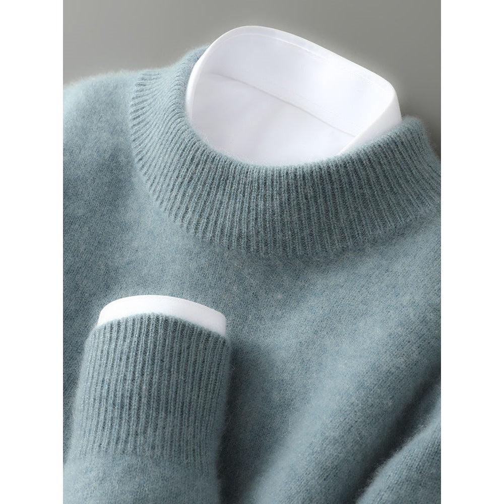 Brushed Mock-Neck Sweater