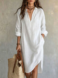 Linen Shirt Dress
