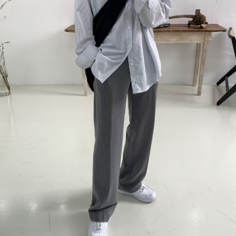 Wide-Leg Corduroy Trousers