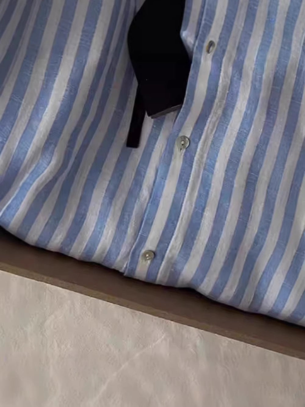 Blue Striped Linen Shirt