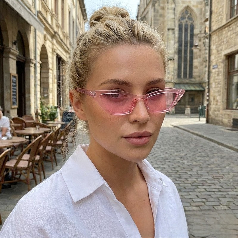 Narrow Cat-Eye Sunglasses — detail