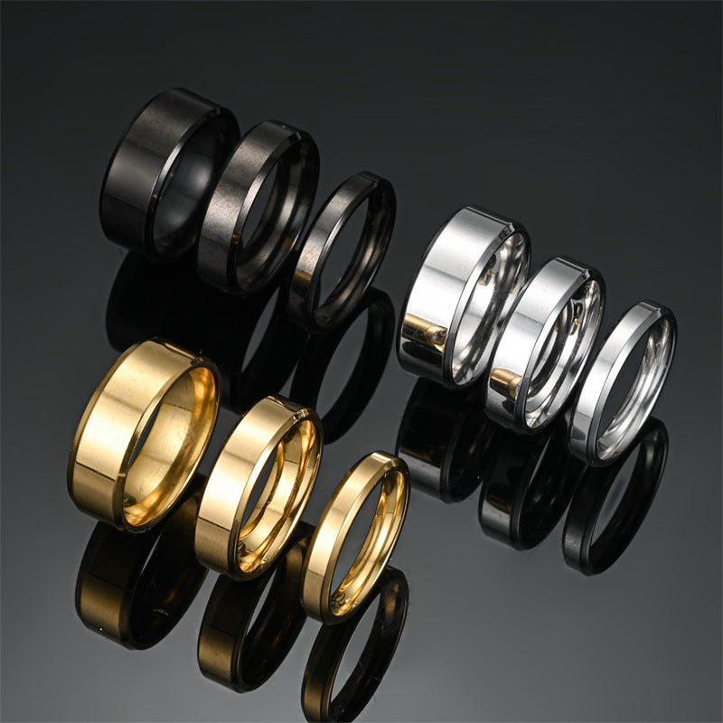 Beveled Stainless Steel Ring