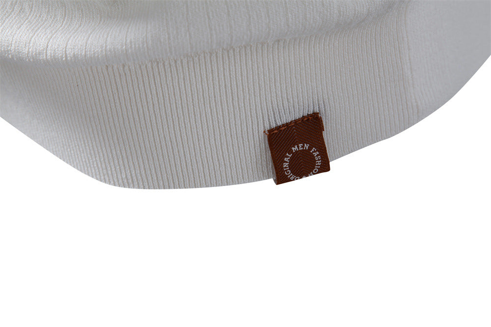 Ribbed Open-Collar Polo — detail