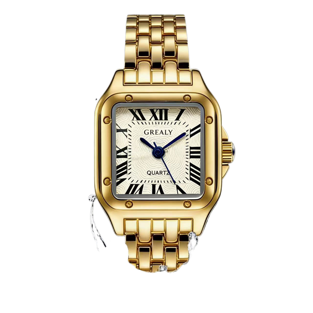 Square Roman Dial Watch