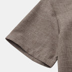 Band-Collar Pocket Shirt — detail