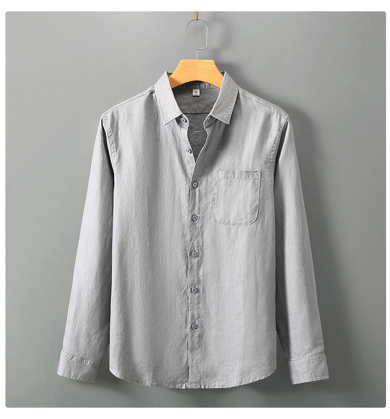 Linen Pocket Shirt — detail