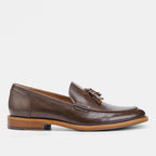 Burnished Tassel Loafers — detail