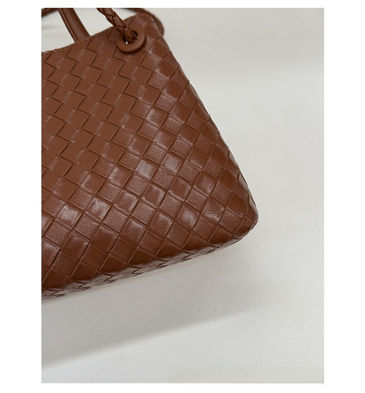 Woven Knot Top-Handle Bag — detail