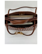 Woven Knot Top-Handle Bag — detail