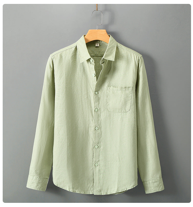 Linen Pocket Shirt — detail