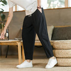Drawstring Tapered Trousers