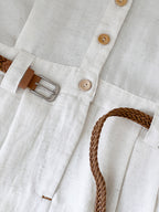 Belted Safari Maxi Dress — detail
