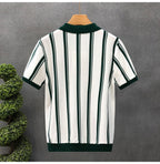 Zip Stripe Polo — detail
