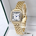 Square Roman Dial Watch