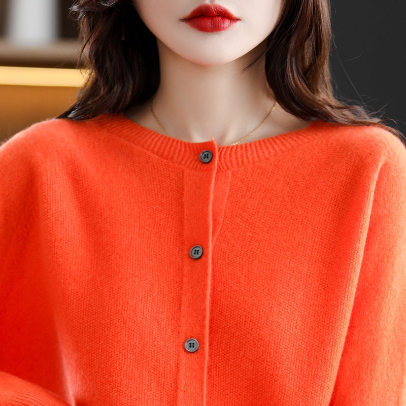 Womens Wool Knit Cardigan