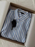 Blue Striped Linen Shirt