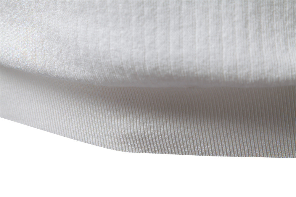 Ribbed Open-Collar Polo — detail