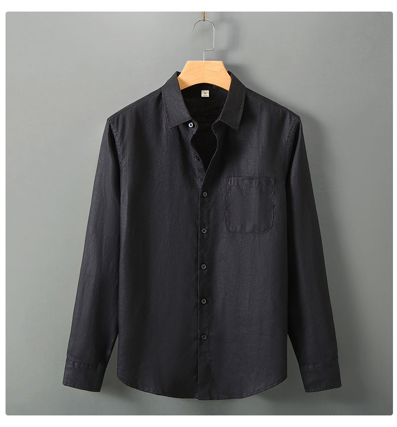 Linen Pocket Shirt — detail