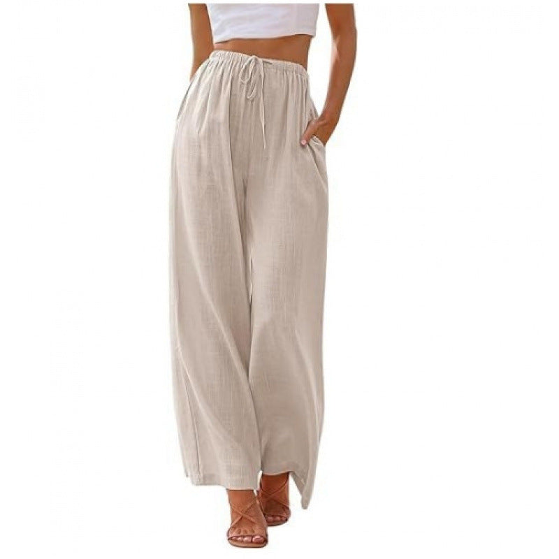 Drawstring Palazzo Pants
