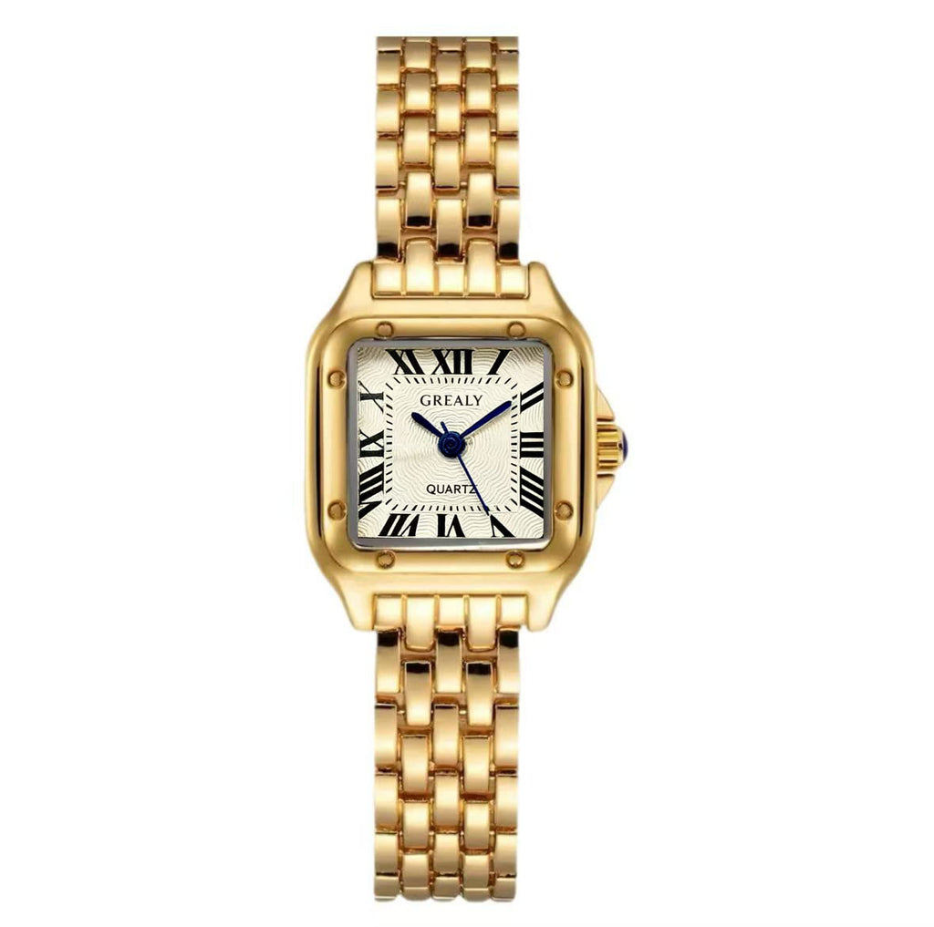 Square Roman Dial Watch