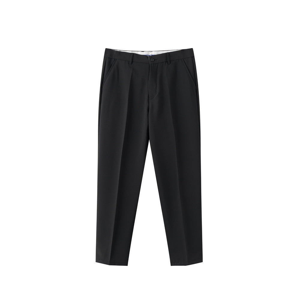 Cropped Pleated Trousers