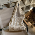 Openwork Knit Beach Tote