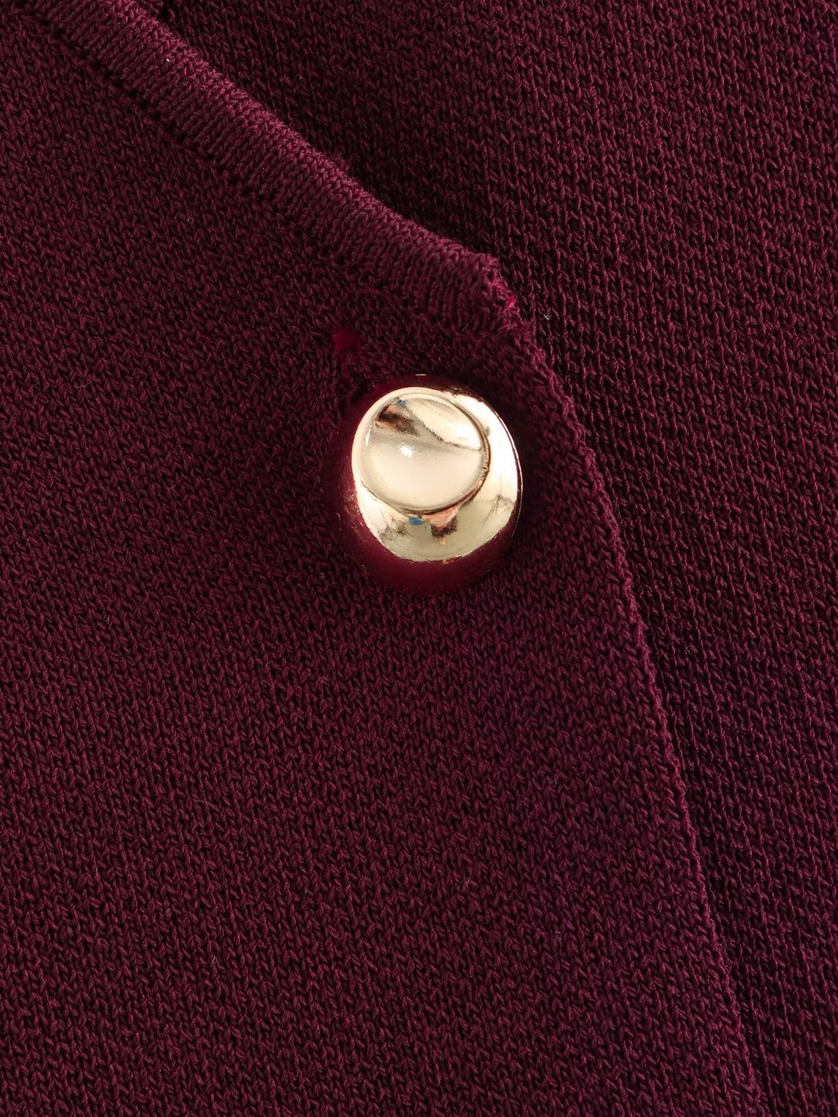 Two-Button Knit Vest — detail