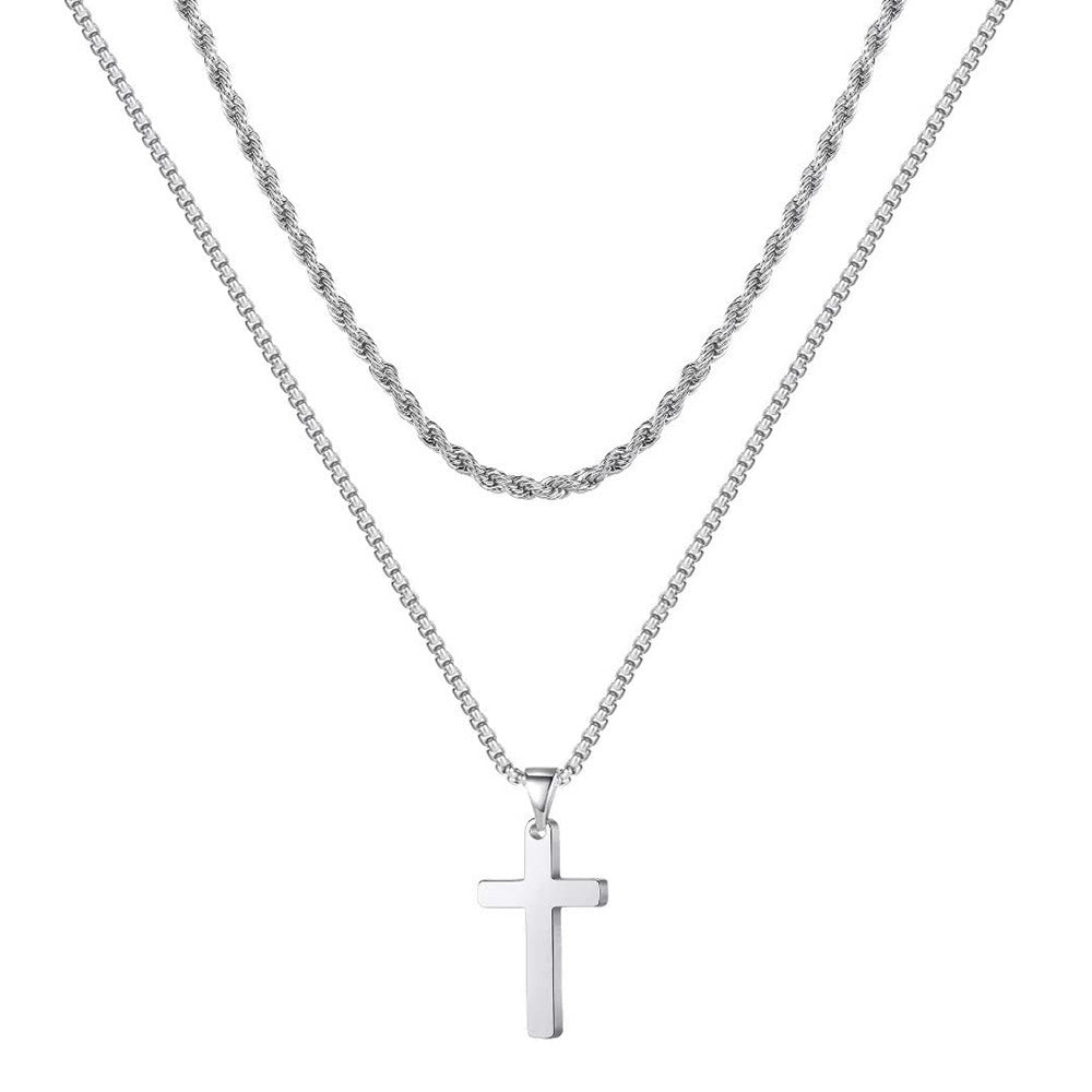 Cross Pendant Chain Necklace