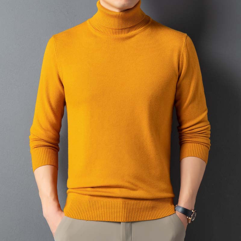 Wool-Blend Turtleneck Sweater — detail