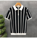 Zip Stripe Polo